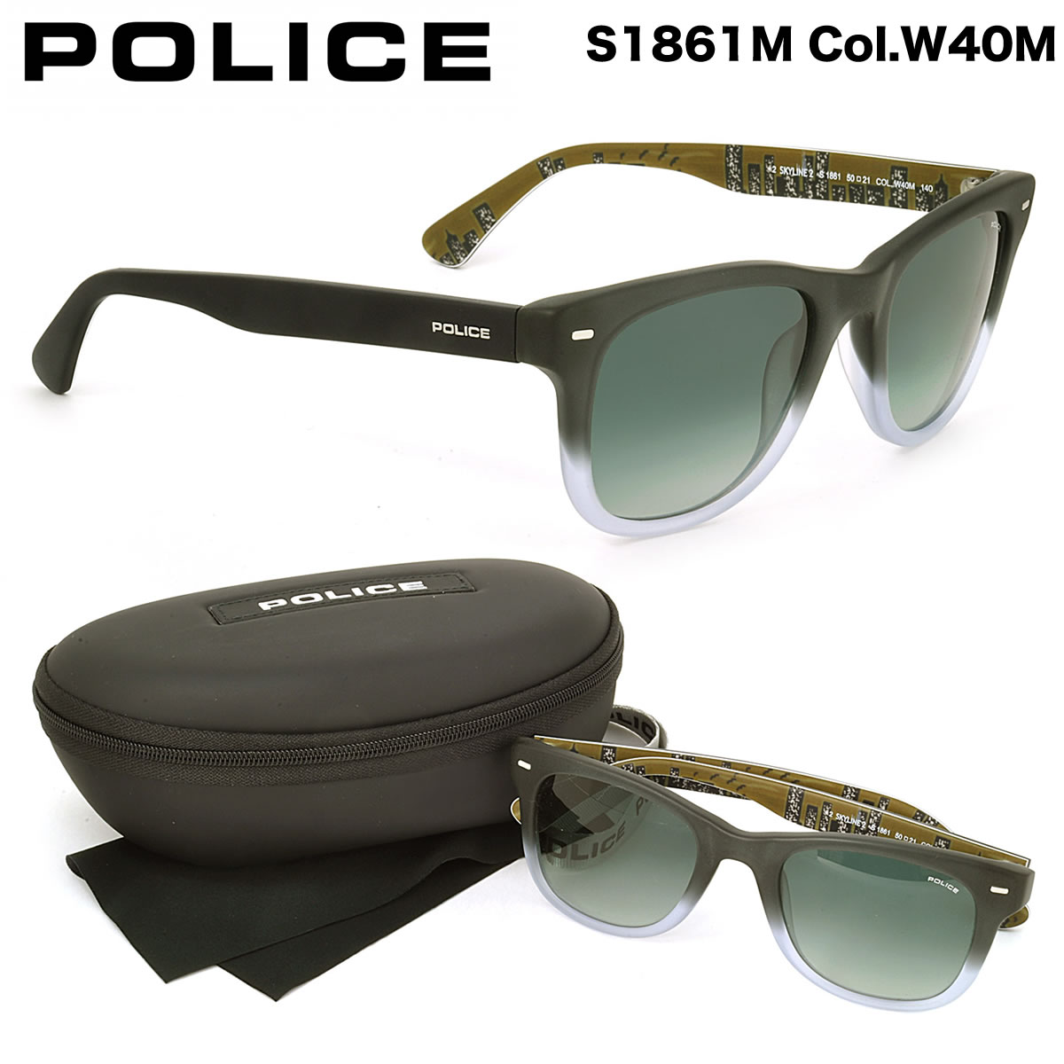 POLICE ポリス サングラス /S1861M W40M 50サイズ /ポリス POLICE メンズ レディース