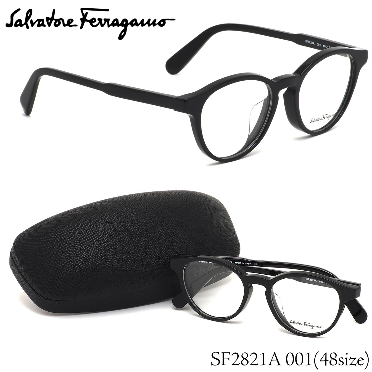 ȡ ե饬 Salvatore Ferragamo ᥬ /SF2821A 001 48 /ܥȥ ֥ۡå ȥ 饷å MADE IN ITALY ֥å /ȡե饬SalvatoreFerragamo  ǥ