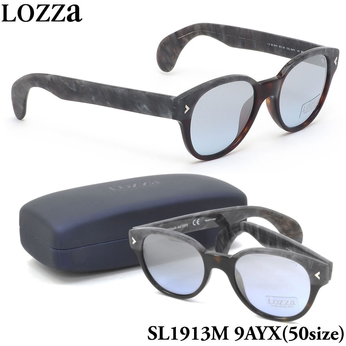 ロッツァ LOZZA サングラス /SL1913M 9AYX 50サイズ /MACHO ミラーレンズ /LOZZA メンズ レディース