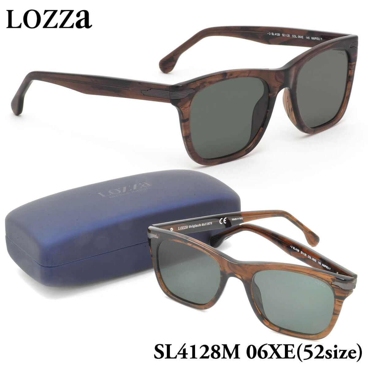 ロッツァ LOZZA サングラス /SL4128M 06XE 52サイズ /NAPOLI 1 /LOZZA メンズ レディース