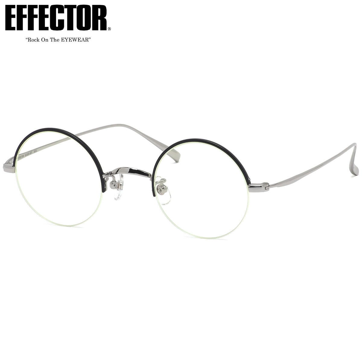 エフェクター EFFECTOR メガネ 伊達メガネセット /SLACK-KEY BKSI 44サイズ