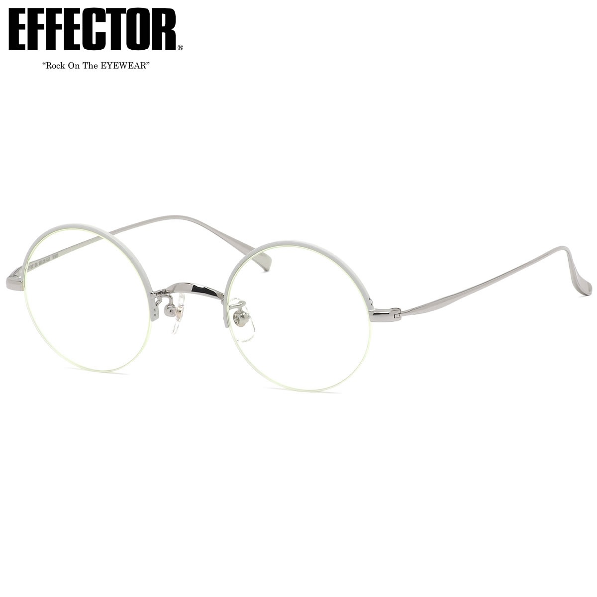 エフェクター EFFECTOR メガネ 伊達メガネセット /SLACK-KEY WHSI 44サイズ