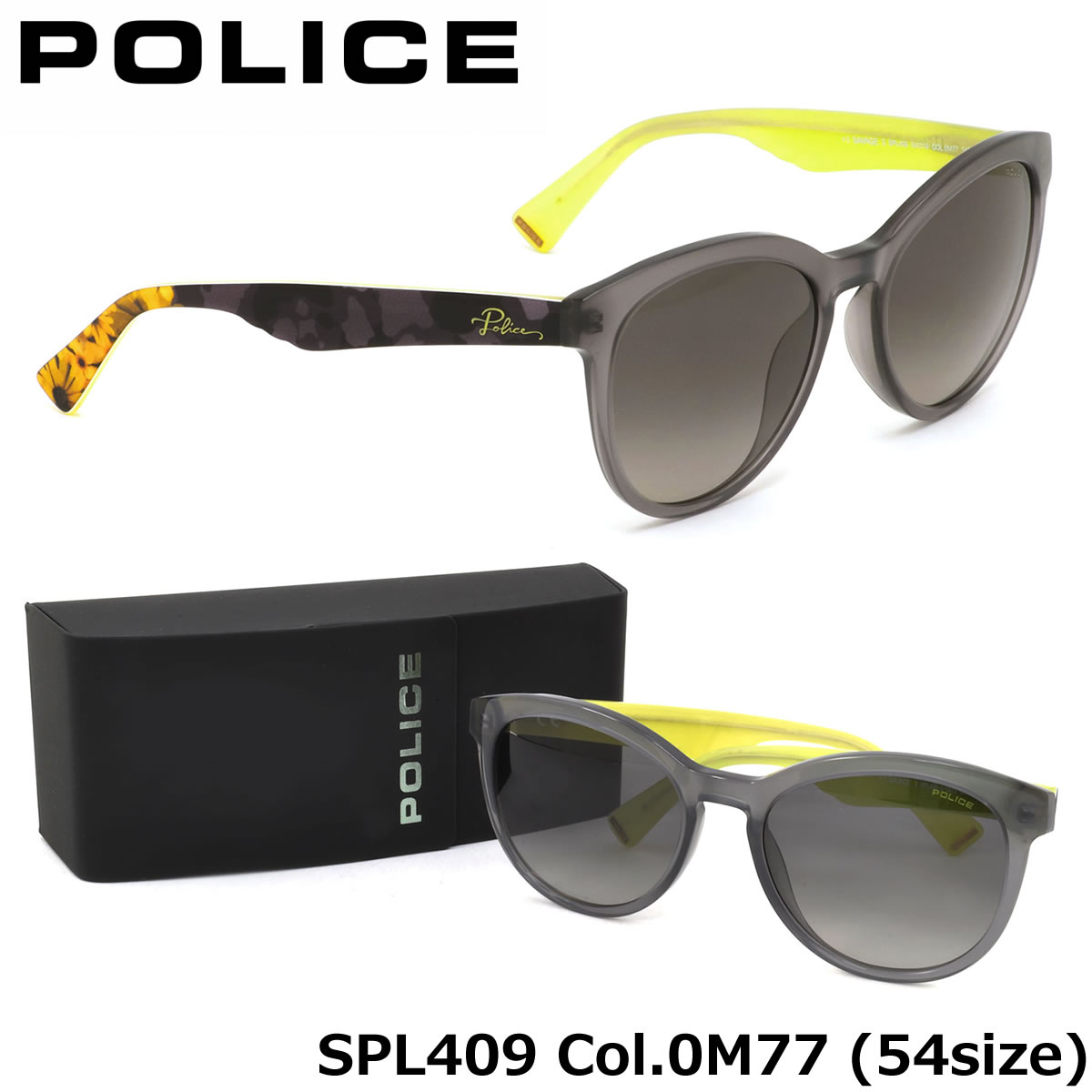 ポリス POLICE サングラス /SPL409 0M77 54サイズ /SAVAGE3 キャッツアイ ラウンド /POLICE メンズ レディース