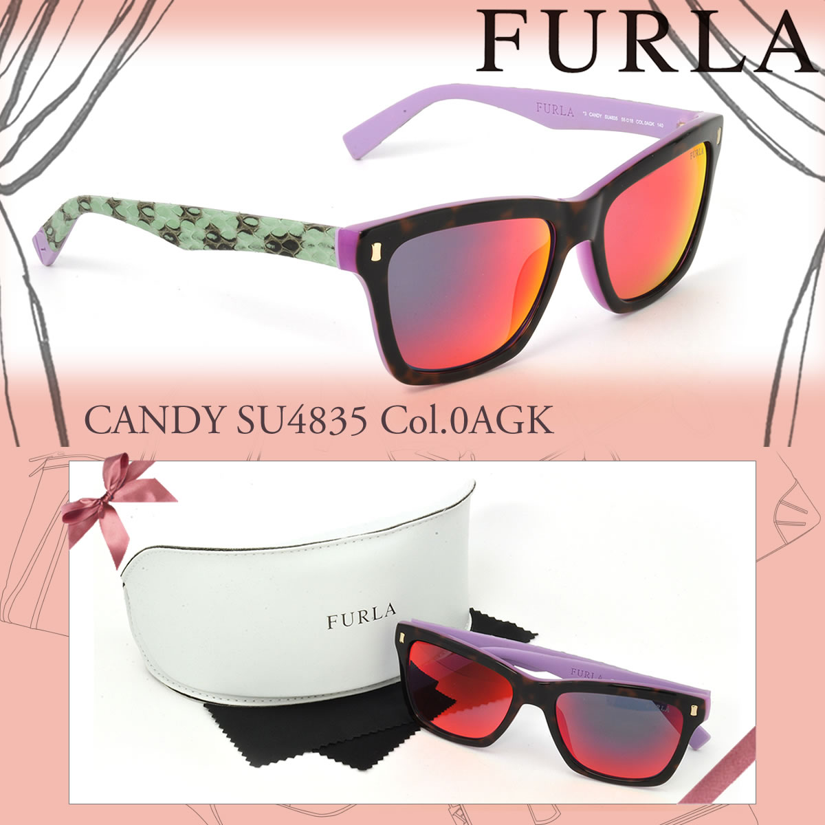 FURLA サングラス フルラ サングラス SU4835 0AGK CANDY あす楽対応 LOS30
