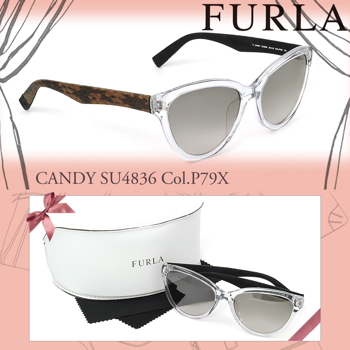 FURLA サングラス フルラ サングラス SU4836 P79X CANDY あす楽対応 LOS30