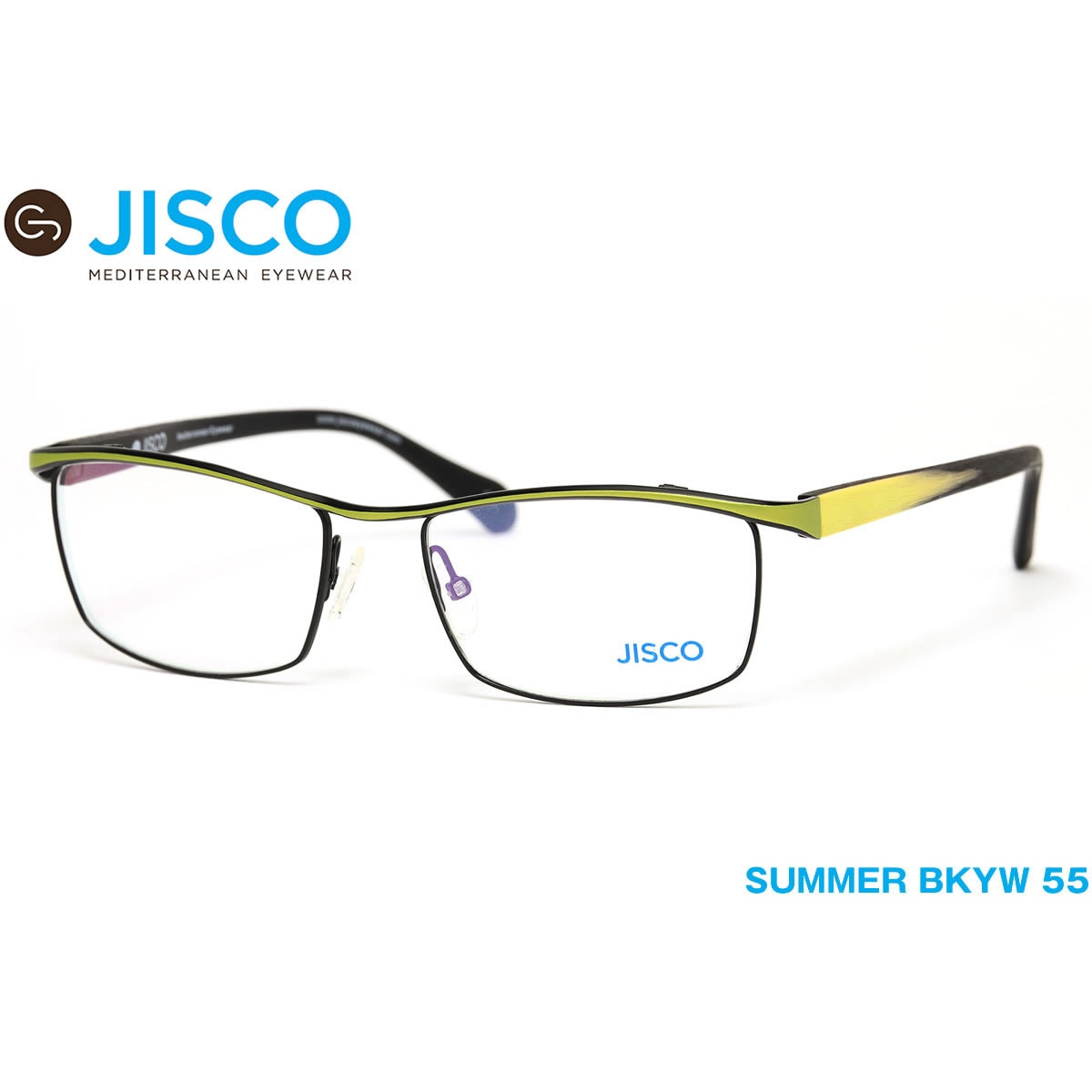 14時までのご注文は即日発送 SUMMER BKYW 55サイズ JISCO ジスコ メガネ バネ蝶番 バネ丁番 メンズ レディース 伊達メガネ用レンズ無料!! あす楽対応 LOS40