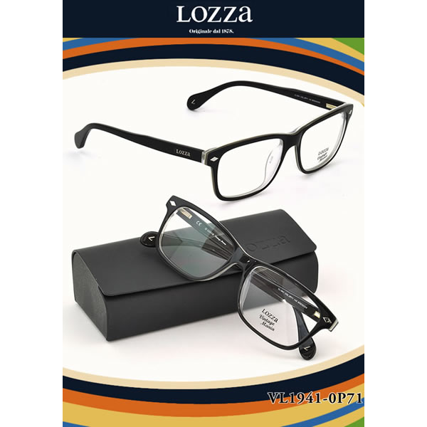 LOZZA ダテメガネ ロッツァ「BRENDON」 VL1941 0P71 伊達メガネ用レンズ無料!!