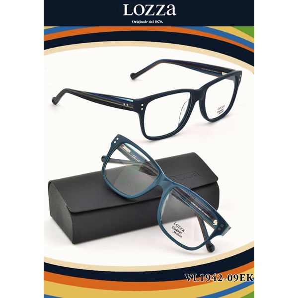 LOZZA ダテメガネ ロッツァ「DIABOLIK」 VL1942 09EK 伊達メガネ用レンズ無料!!