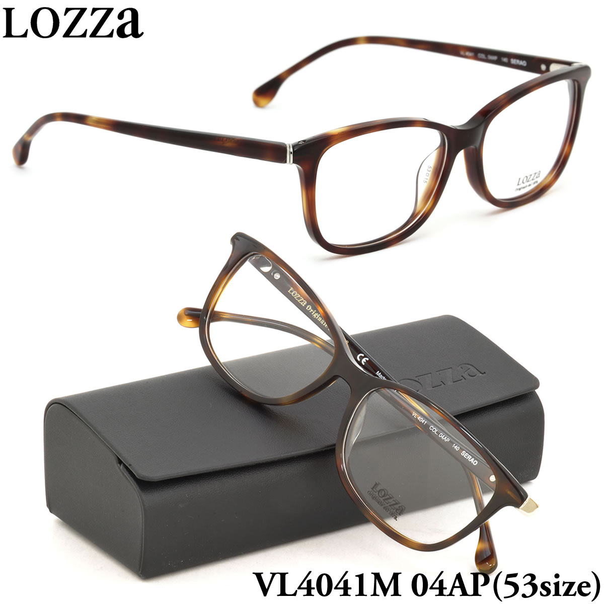 LOZZA ロッツァ 眼鏡 メガネ フレーム /VL4041M 04AP 53サイズ /SERAO ボストン /メンズ レディース