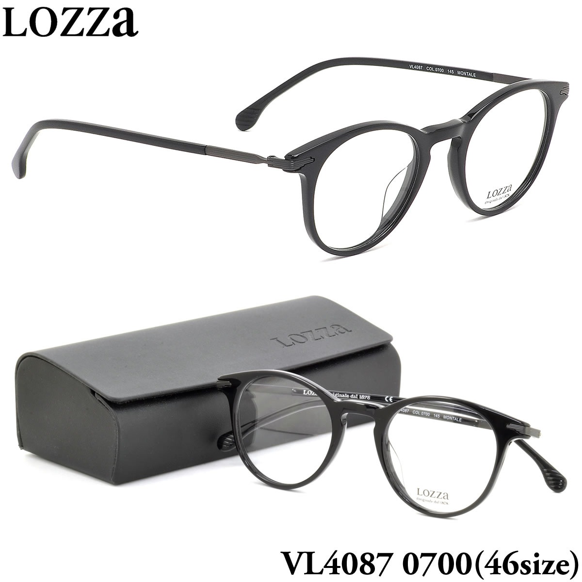 ロッツァ LOZZA メガネ /VL4087 0700 46サイズ /MONTALE /LOZZA メンズ レディース