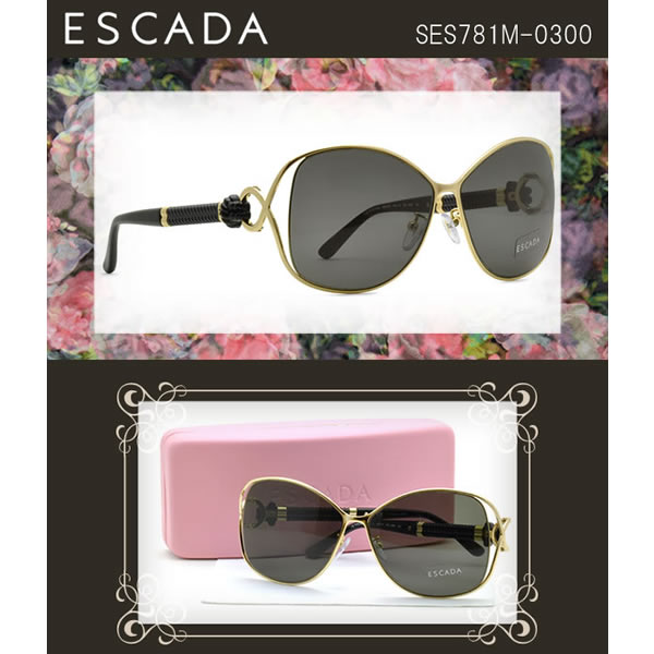 訳あり ランクA 未使用品 ESCADA エスカーダ サングラス / SES781M 0300 60サイズ /ESCADA メンズ レディース