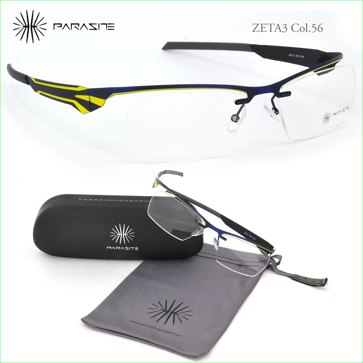 パラサイト メガネフレーム PARASITE ZETA 3 C56：顔に寄生するアイウェア！？