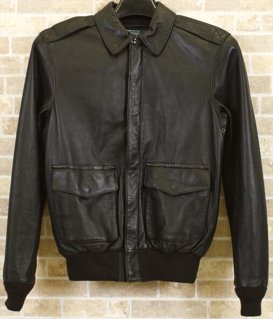 スペシャル Polo by Ralph Lauren A2ジャケット L ラルフ 90s ポロ ラルフローレン a2 レザー フライトジャケット 本革 L