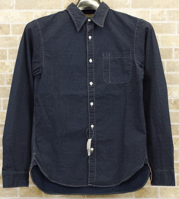 貴重◎　RRL ダブルアールエル　インディゴ染め　ボタンダウンシャツ　usa RRL ダブルアールエル インディゴ染めボタンダウンシャツ
