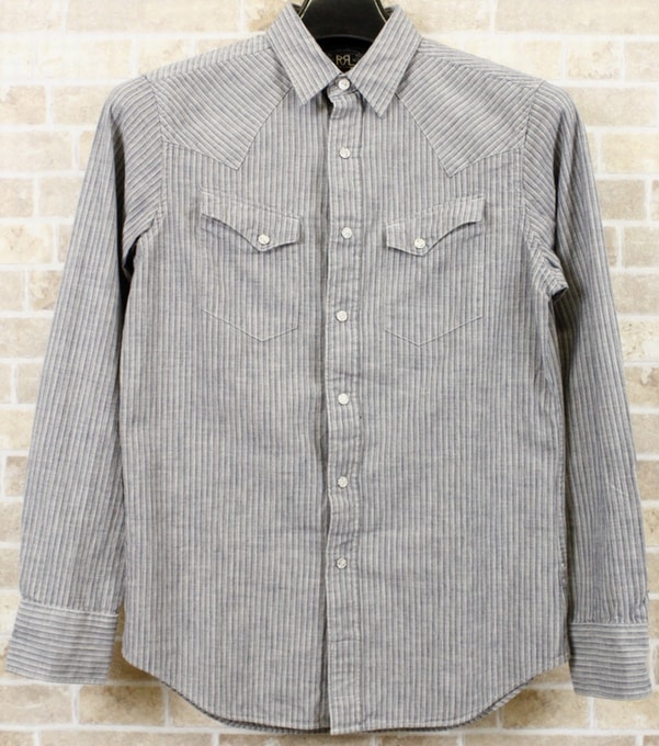 RRL / ダブルアールエル ヴィンテージ加工 ストライプ ウェスタン