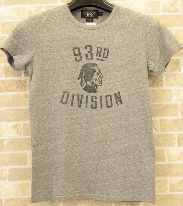 RRL / ダブルアールエル 93rd ディヴィジョン Tシャツ グレー XXL 