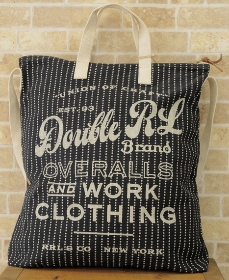 ダブルアールエル RRL トートバッグ インディゴ ワアバッシュスト