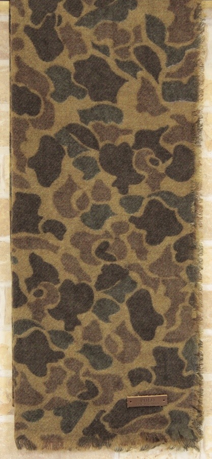 ラルフローレン ウール カモフラ マフラー 迷彩 Camo Scarf ラルフローレン) Ralph Lauren ウール カモフラ マフラー 迷彩