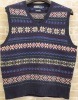 (���ե������) Ralph Lauren �ե��������� �٥��� ���륯 �����ߥ� �� XL Fair isle V-neck vest