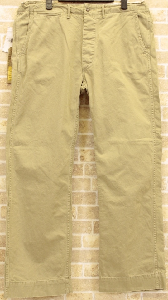 ダブルアールエル) RRL レギュレーション チノ 34x30 Regulation chino