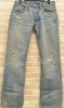 (���֥륢���륨��) RRL �����ե��å� �֡��ĥ��å� ���󥿥ե� ������ 29x32 Slim bootcut repaired denim Santa Fe