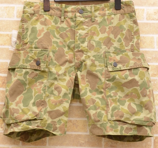 ダブルアールエル) RRL カモフラ カーゴ ショーツ Camo-Print Cargo 