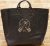 (���֥륢���륨��) RRL �쥶�� Stillwell �ȡ��� Leather Tote Vintage Black