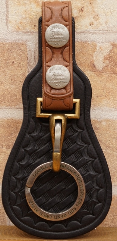 ダブルアールエル) RRL Two-Toned レザー キーホルダー Leather Key