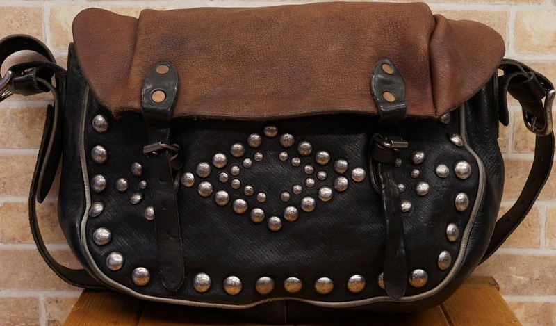 ダブルアールエル) RRL レザー サドルバッグ Leather Cross-Body