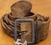 (���֥륢���륨��) RRL Distressed Braided Belt 34 �����ꥢ�� �Ԥߤ��� �쥶�� �٥�� Vintage Brown