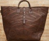 (���֥륢���륨��) RRL Robertson �쥶�� �ȡ��� ������ ������ Leather Tote Dark Brown