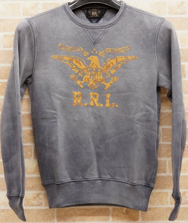 ダブルアールエル) RRL フリース グラフィック スウェット シャツ