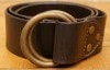 (���֥륢���륨��) RRL �����ꥢ�� �쥶�� ���֥� O��� �٥�� �֥饦�� Leather Double-O-Ring Belt Brown