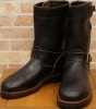(���֥륢���륨��) RRL ����ꥫ�� �ޡ��ɥå� �쥶�� ���󥸥˥� �֡��� �֥�å� US9.5 Leather Engineer Boot