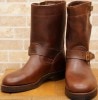 (���֥륢���륨��) RRL ����ꥫ�� �ޡ��ɥå� �쥶�� ���󥸥˥� �֡��� �֥饦�� US7.5 Leather Engineer Boot ���