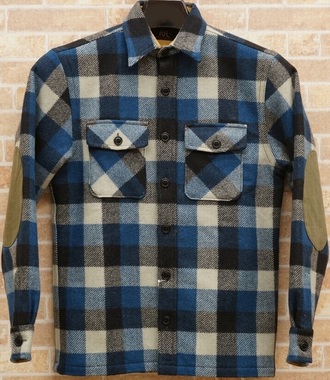 RRL XS オーバーシャツ ダブルアールエル ダブルアールエル) RRL チェックド ツイル オーバー シャツ メンズ
