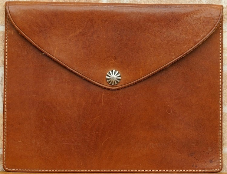 ダブルアールエル　コンチョケース ダブルアールエル) RRL コンチョ メディアケース イタリアンレザー使用