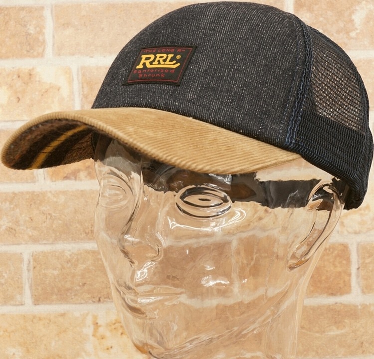 ダブルアールエル) RRL 日本製デニム地 トラッカー キャップ Denim
