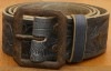 (���֥륢���륨��) RRL �������� ����ǥ��� �쥶�� �٥�� ��� Tooled Leather Indigo Belt