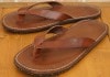(���֥륢���륨��) RRL �֥饤�ɥ�쥶�� ������� �֥饦�� Burnished Leather Flip-Flop Tan