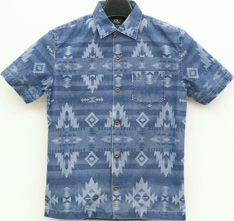 【人気】RRLダブルアールエルcamp shirt cotton サンダーバード 人気】RRLダブルアールエルcamp shirt cotton サンダーバード