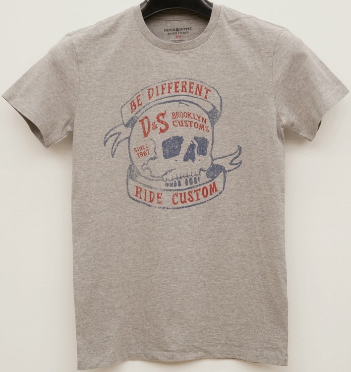 2点まとめDENIM&SUPPLY デニム&サプライ ラルフローレン白Tシャツ ラルフローレン Denim&Supply デニム&サプライスカル