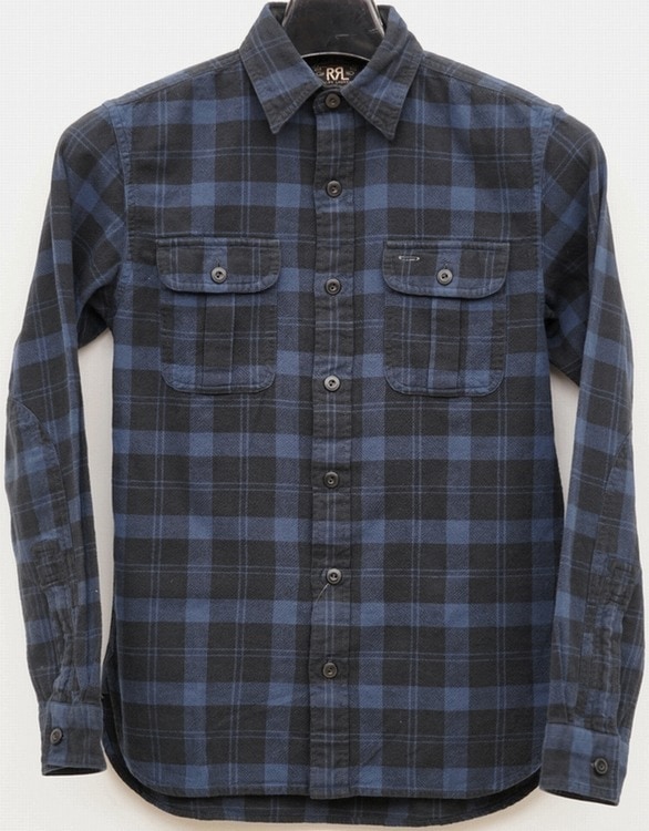 RRL 新品タグ付き フリース ジャカード ワークシャツ｜Yahoo!フリマ