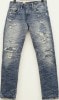 (���֥륢���륨��) RRL �ƹ����ǥ˥��� �����ե��å� Repaired Gibson ������ ��ڥ��ù� ��� Slim Fit Distressed Jean
