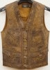 (���֥륢���륨��) RRL �ǥ����ȥ쥹�� �쥶�� �٥��� �֥饦�� ��� Distressed Leather Vest Brown
