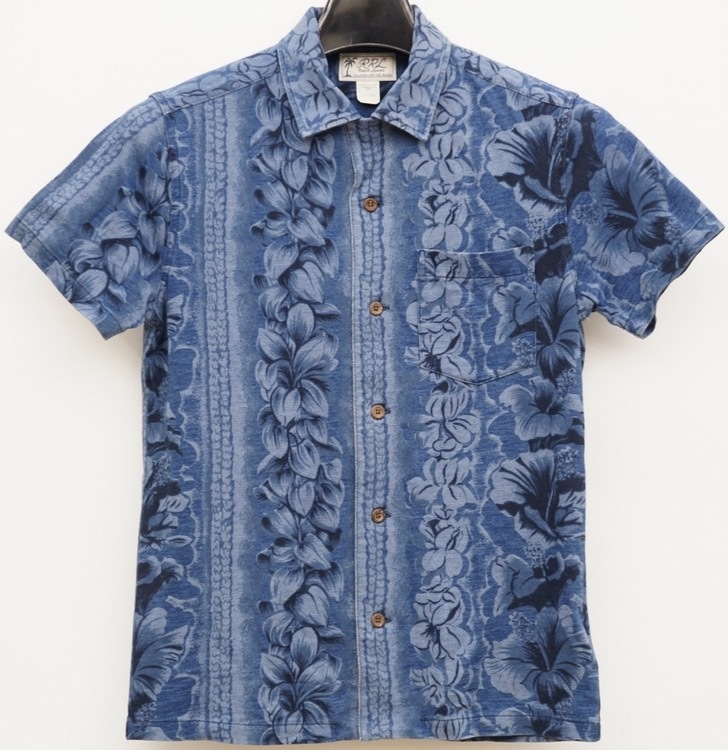 RRL ダブルアールエル ベースボールシャツ インディゴＸＬサイズ ダブルアールエル) RRL 本藍染め インディゴ コットン キャンプ