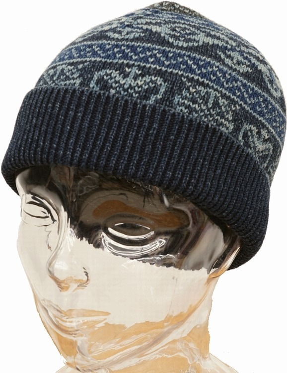 ダブルアールエル) RRL 本藍染め フェアアイル コットン ニット