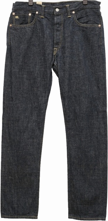 ダブルアールエル) RRL スリムナロー ジーンズ リンスウォッシュ