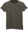 (֥륢륨) RRL  ֥ͥ ֥åǥ ܡ T ݥå  Striped Cotton T-shirt Black Indigo