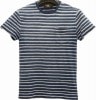 (֥륢륨) RRL ǥ ȥ饤ץ åȥ ݥå T  ֥롼xۥ磻  Striped Cotton Pocket Tshirt
